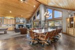 Aspen Lodge, Large Dining Table with Comfortable Seating